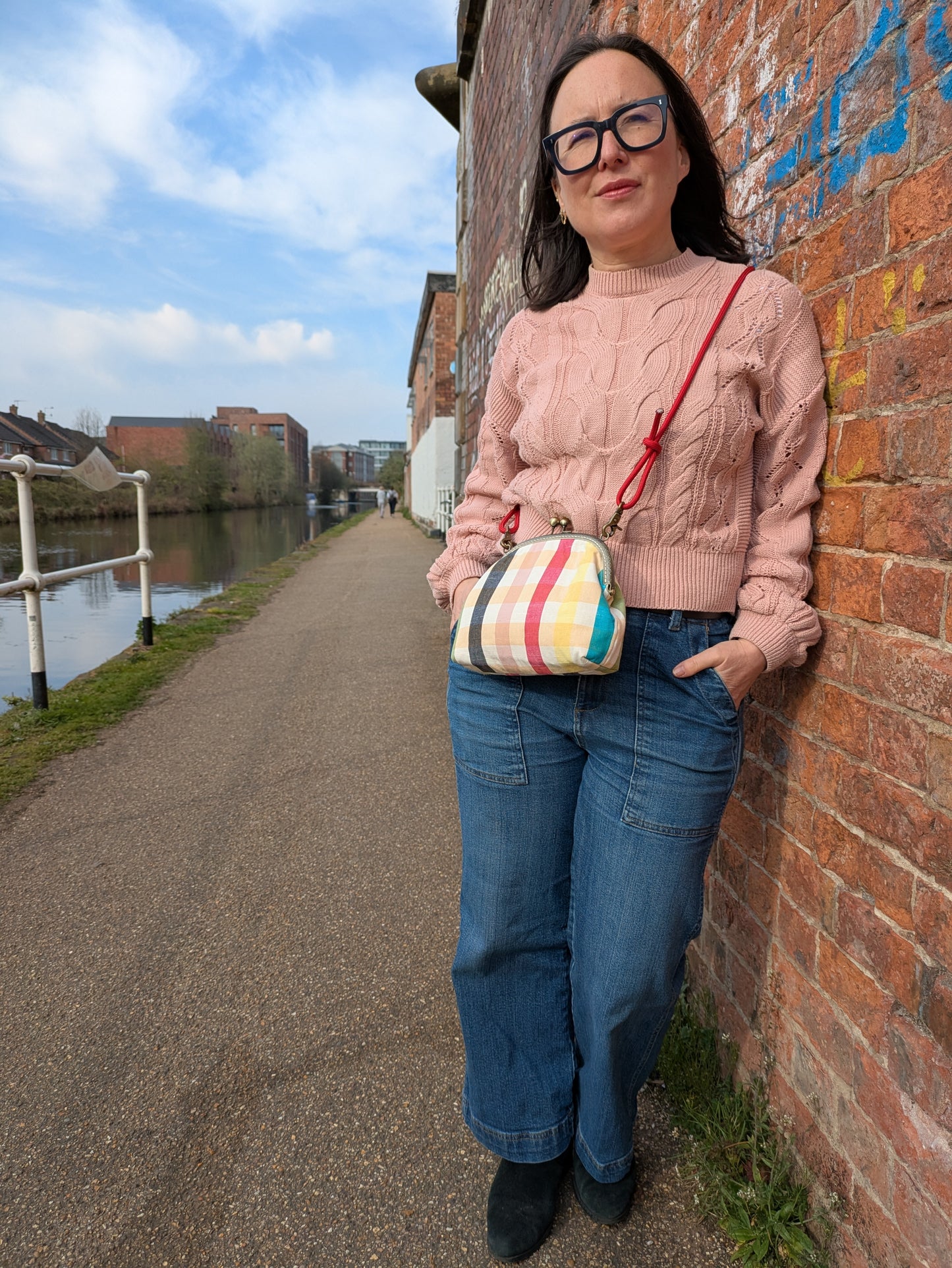 Gamaguchi Kiss-Lock Shoulder Bag - Pink image 6