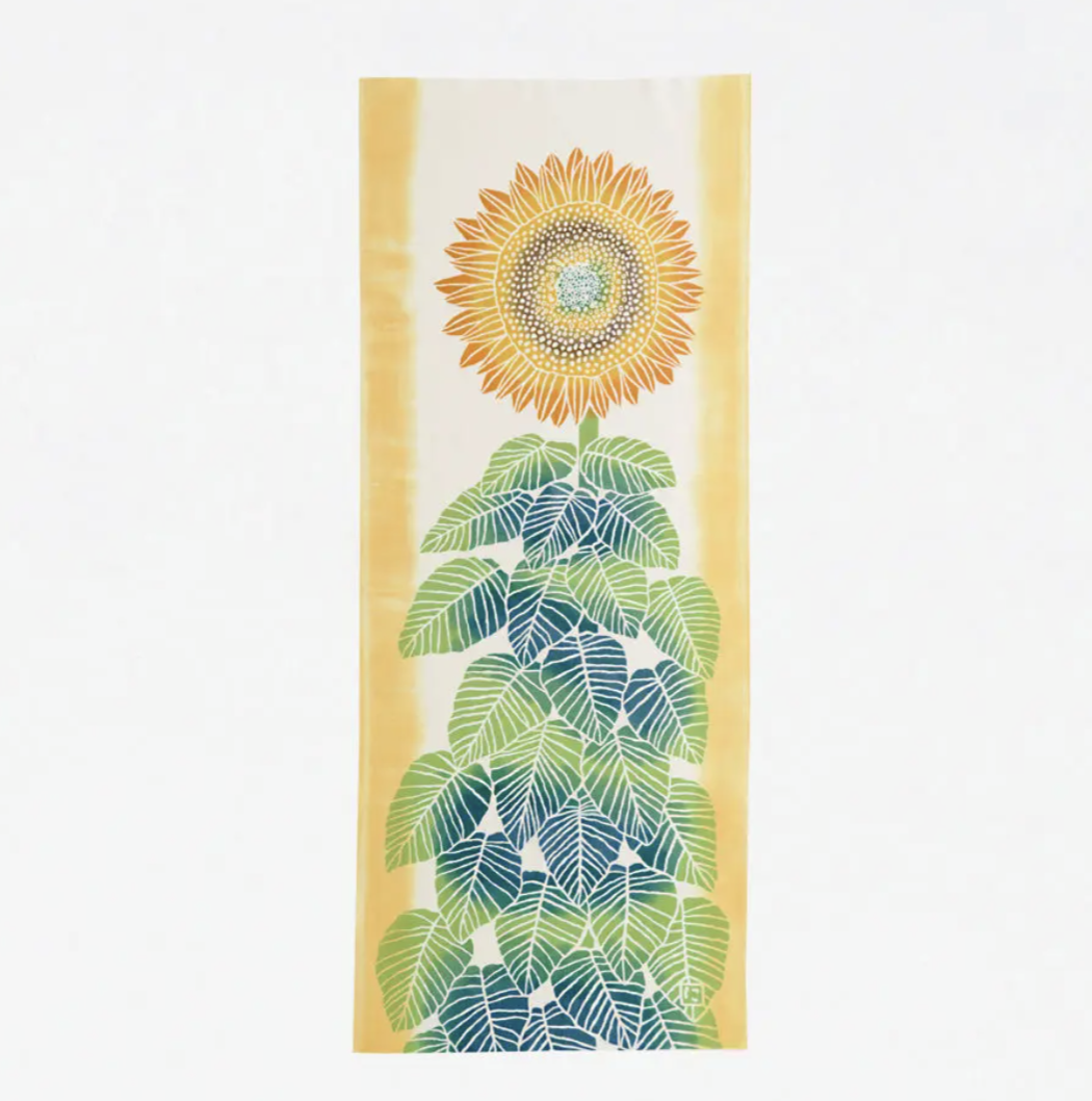 Nijiyura Chusen Tenugui Cloth - Himawari (sunflower) image 0