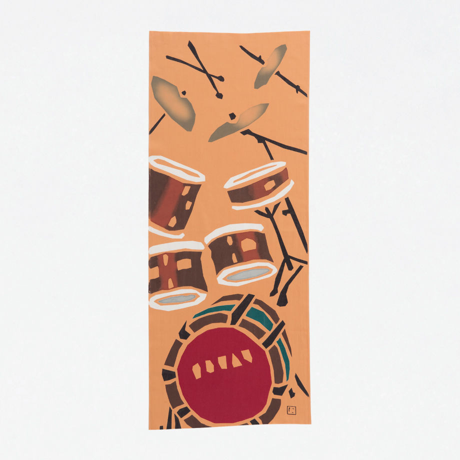 Nijiyura Chusen Tenugui Cloth - Drums image 0