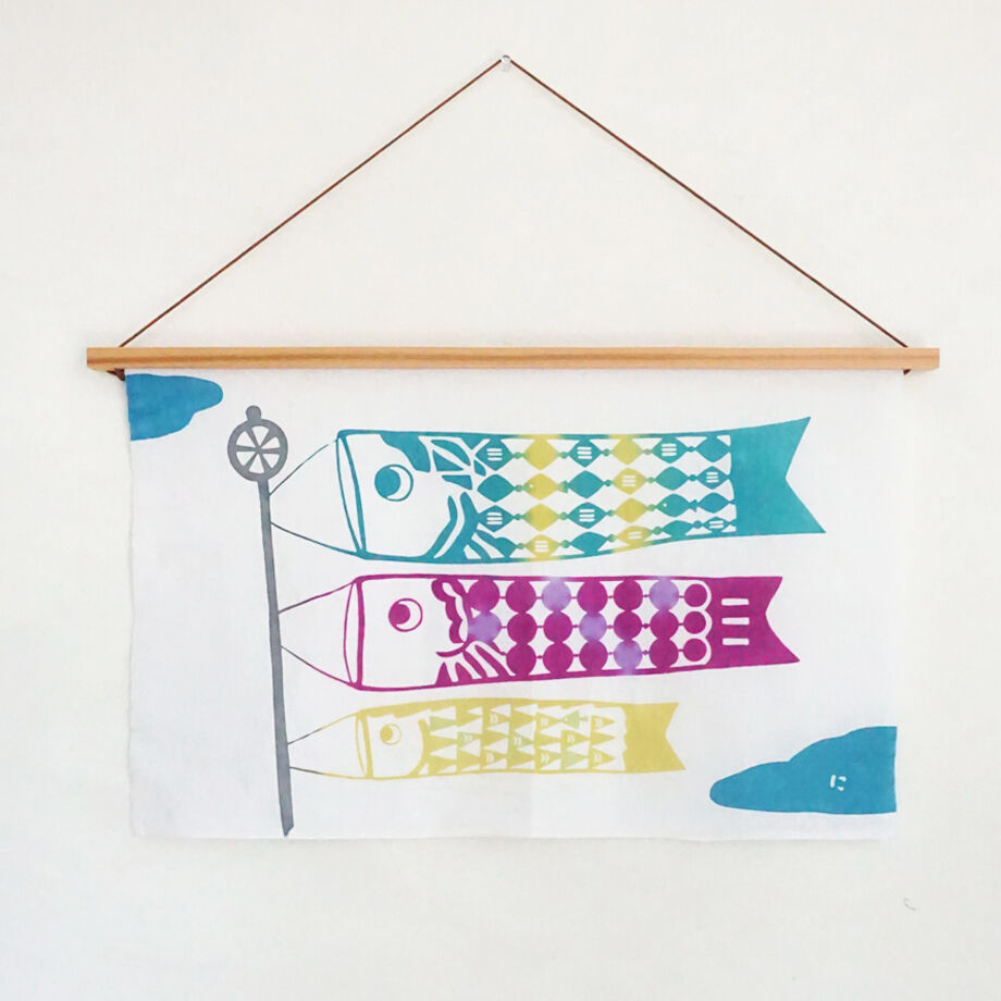 Nijiyura Chusen Tenugui Cloth - Children's Day image