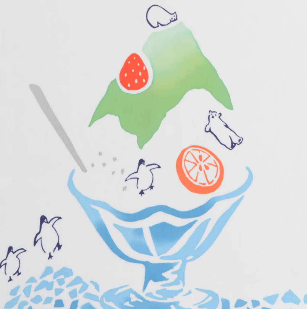 Nijiyura Chusen Tenugui Cloth - Kakigori Melon