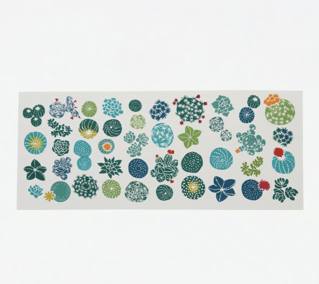 Nijiyura Chusen Tenugui Cloth - Plant Flowers image