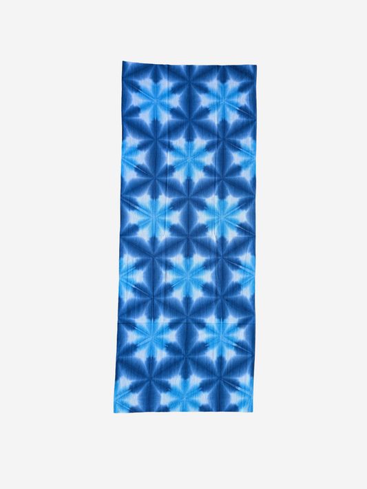 Tabata Shibori Tenugui Cloth - Sekka Light Blue