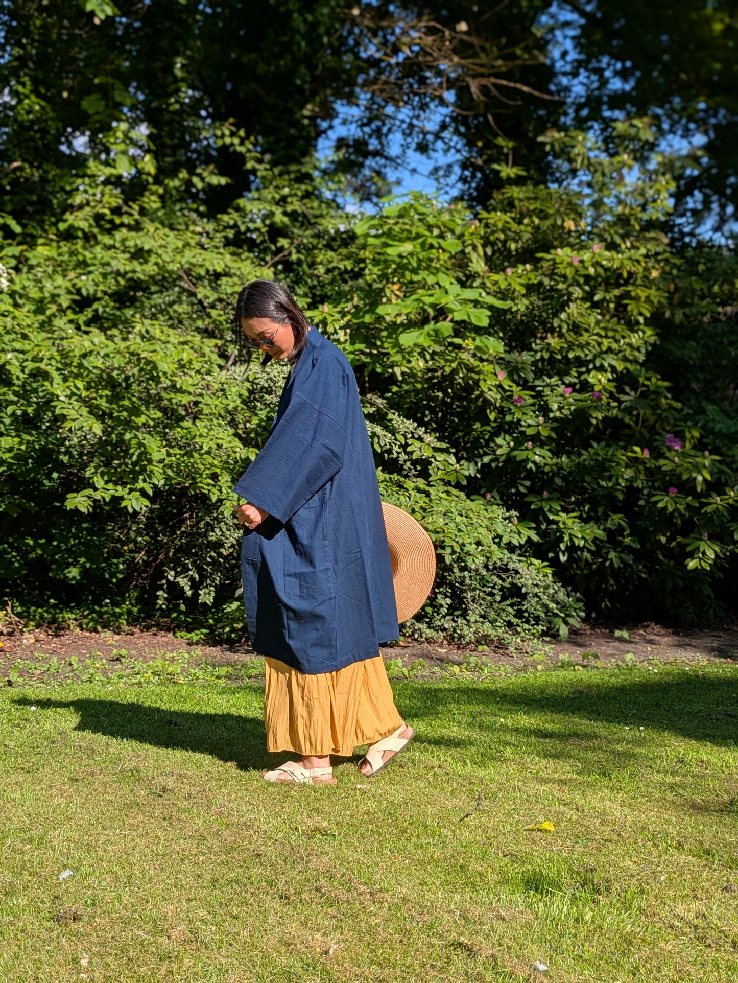 Indigo Hanten Long Jacket by Ise Momen image 2