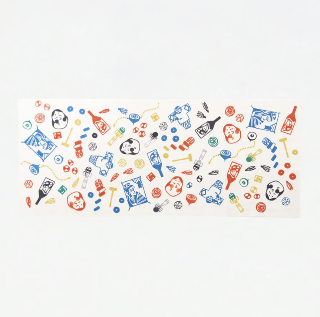 Nijiyura Chusen Tenugui Cloth - Hatsuasobi