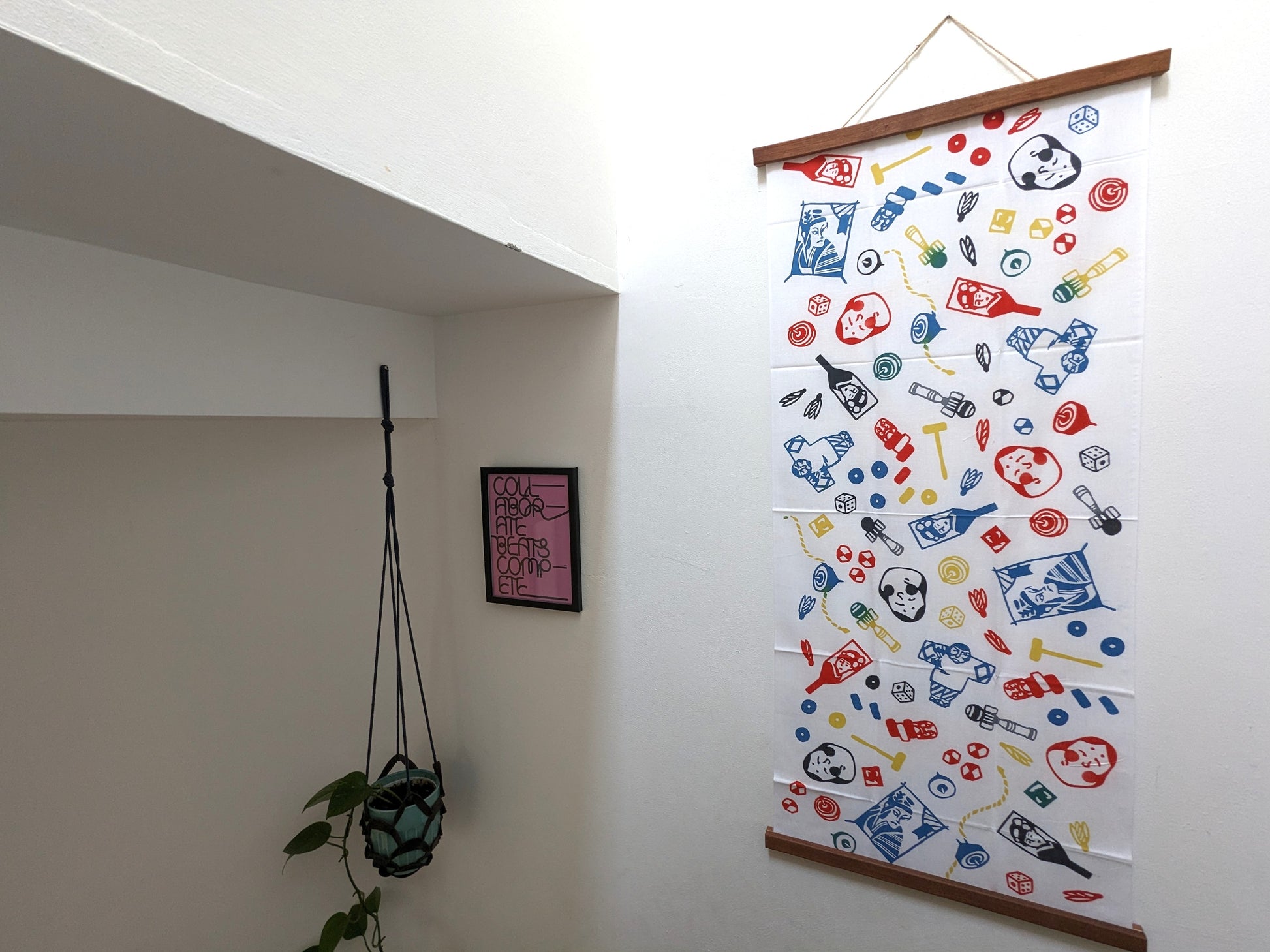 Nijiyura Chusen Tenugui Cloth - Hatsuasobi