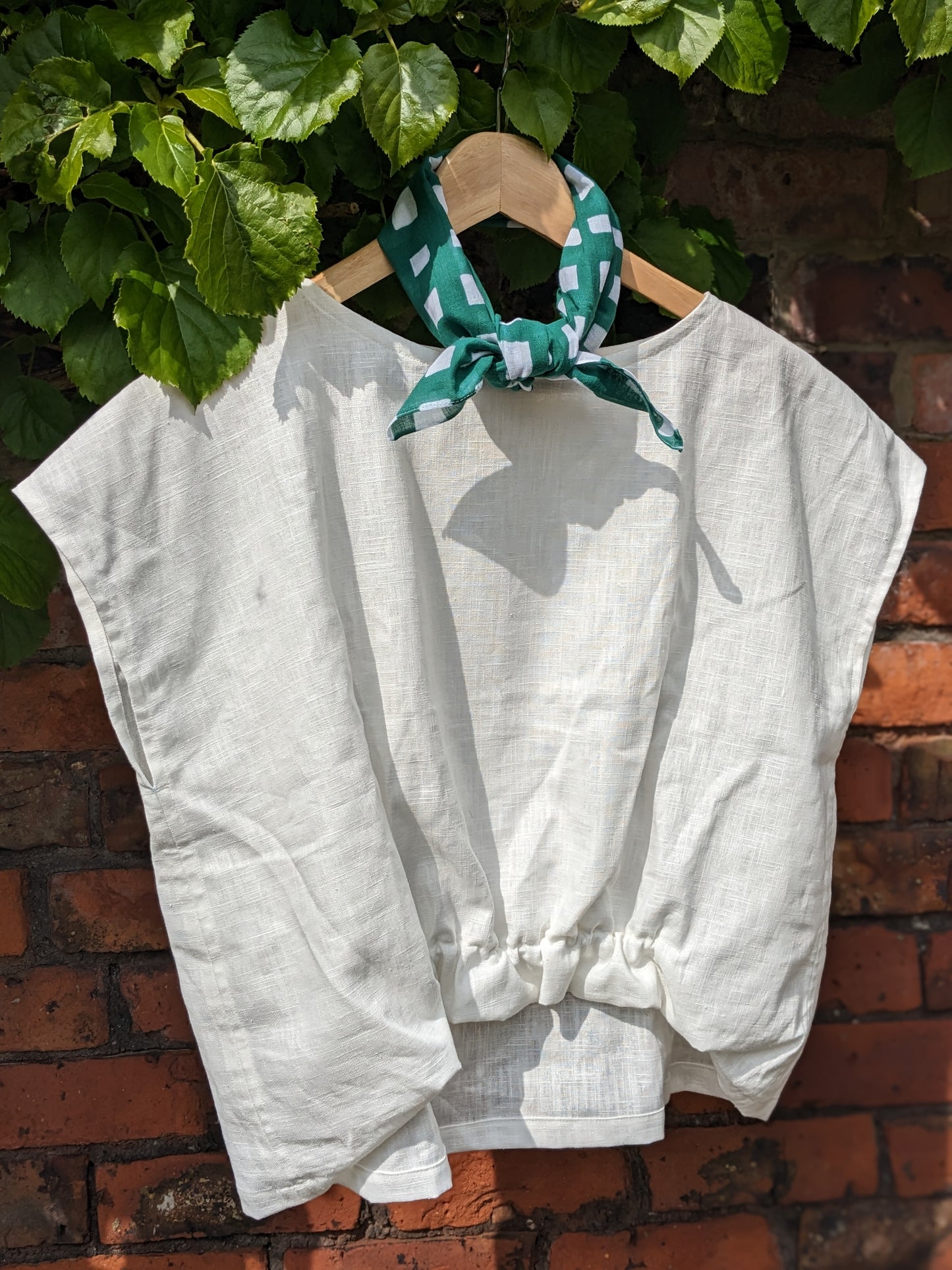 Linen Batwing Sleeve Shirt image 6