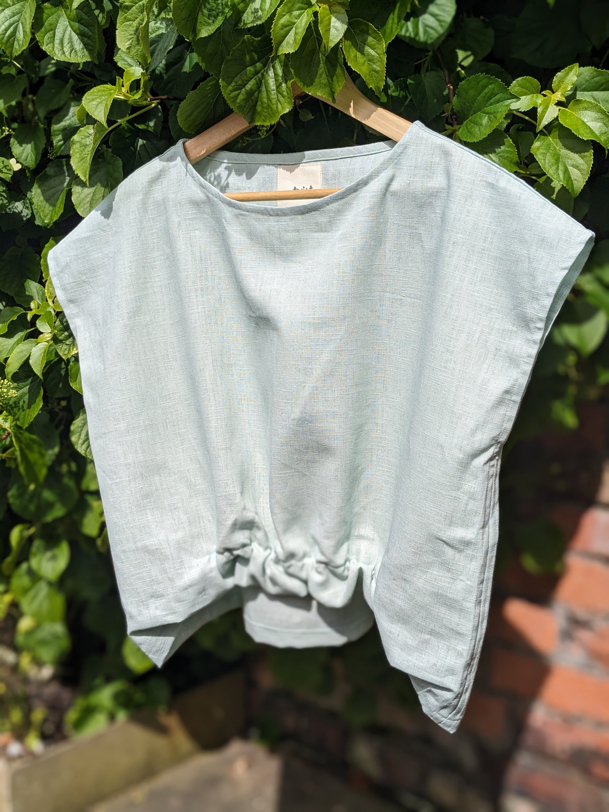 Linen Batwing Sleeve Shirt image 13