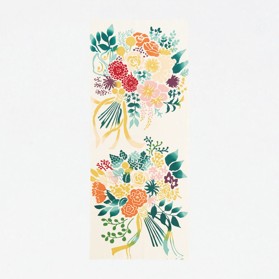 Nijiyura Chusen Tenugui Cloth - Bouquet image 1