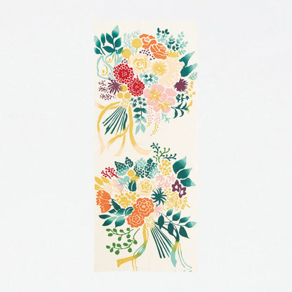 Nijiyura Chusen Tenugui Cloth - Bouquet image 1