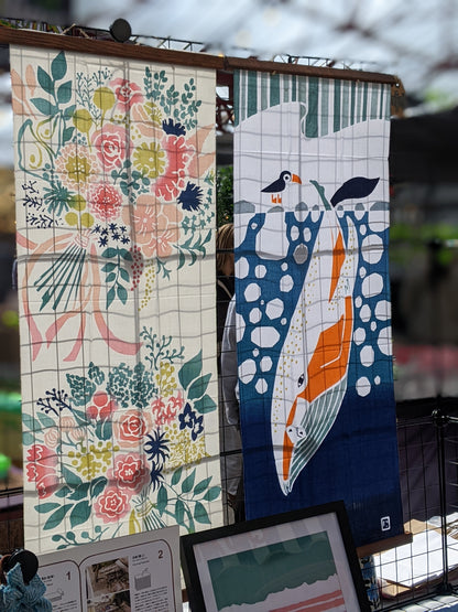 Nijiyura Chusen Tenugui Cloth - Bouquet image 4