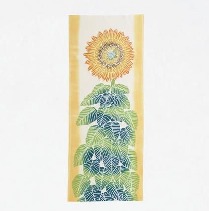Nijiyura Chusen Tenugui Cloth - Himawari (sunflower) image 0