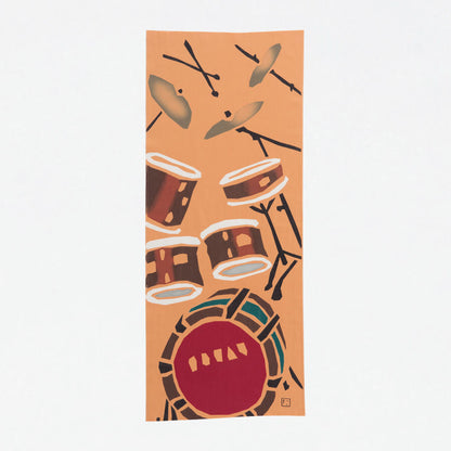 Nijiyura Chusen Tenugui Cloth - Drums image 0