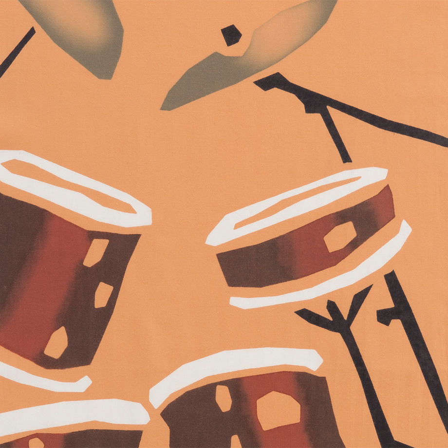 Nijiyura Chusen Tenugui Cloth - Drums image 1