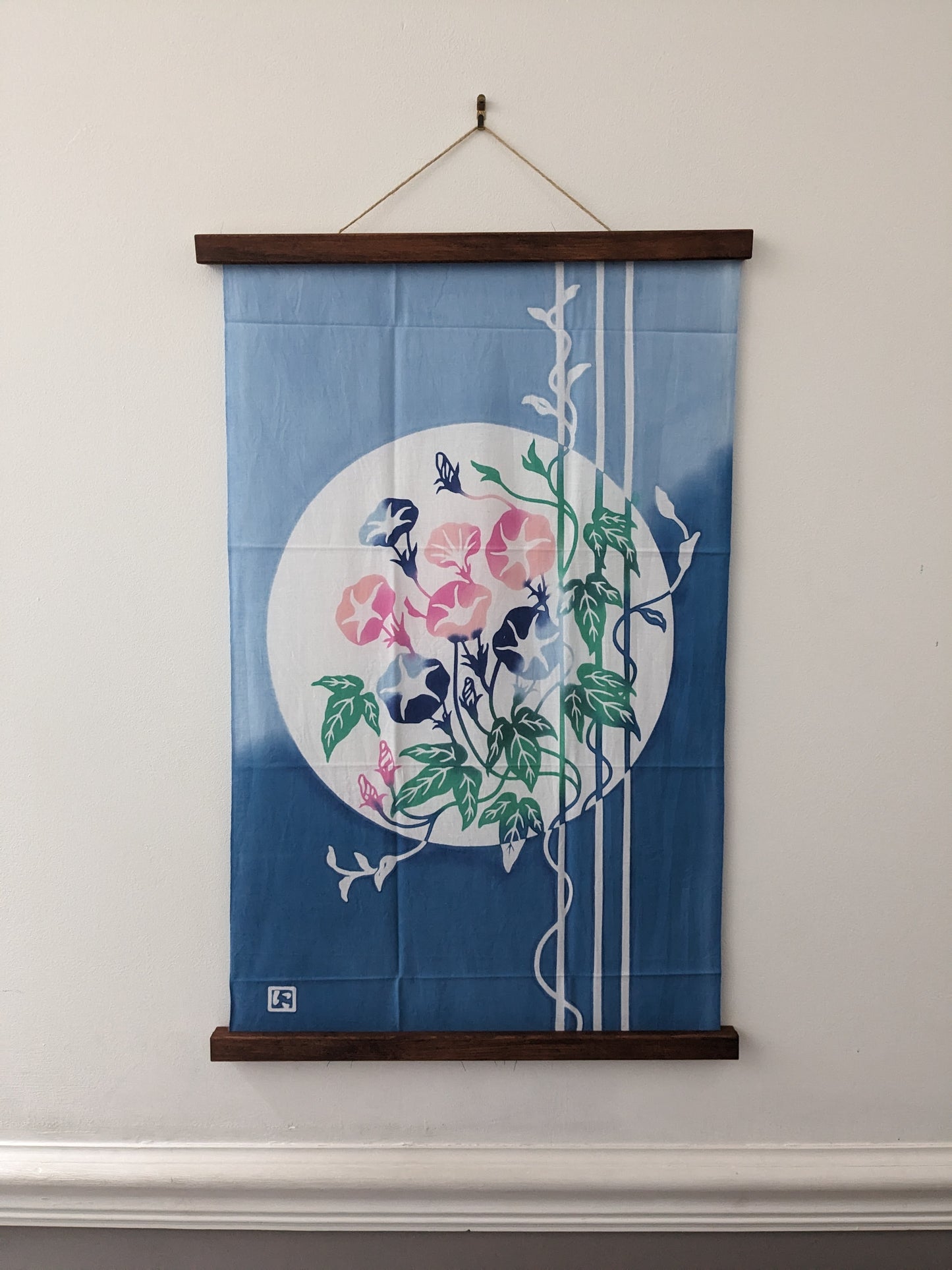 Nijiyura Chusen Tenugui Cloth - Asagao Morning Glory 