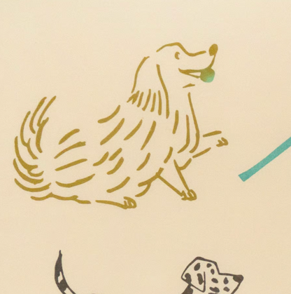 Nijiyura Chusen Tenugui Cloth - Dog Park 