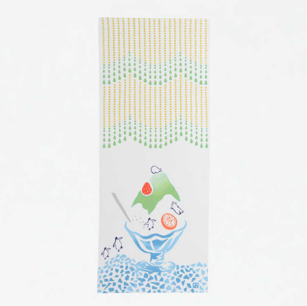 Nijiyura Chusen Tenugui Cloth - Kakigori Melon