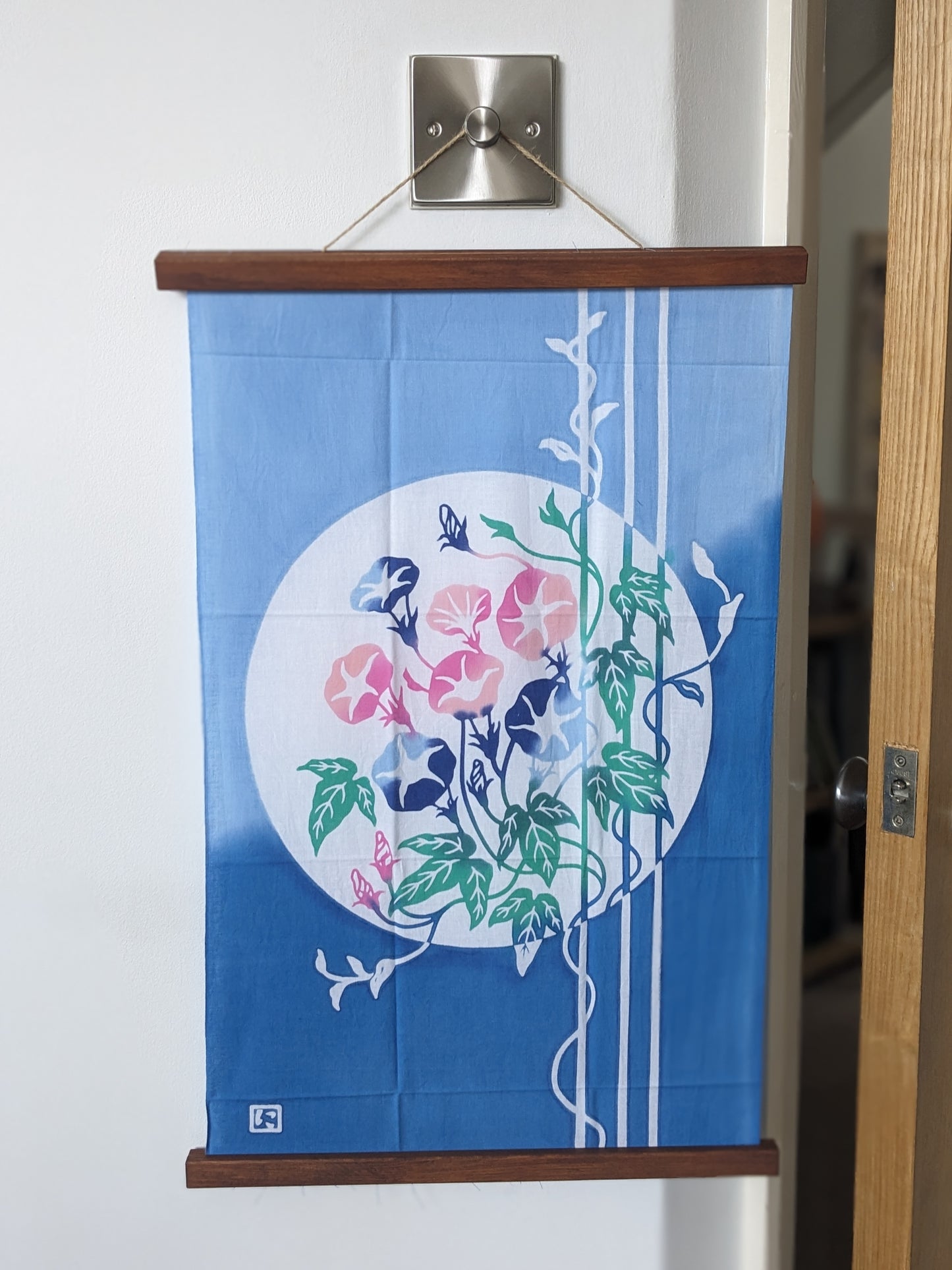Nijiyura Chusen Tenugui Cloth - Asagao Morning Glory 