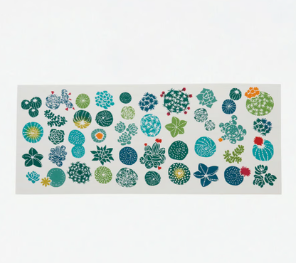 Nijiyura Chusen Tenugui Cloth - Plant Flowers image 