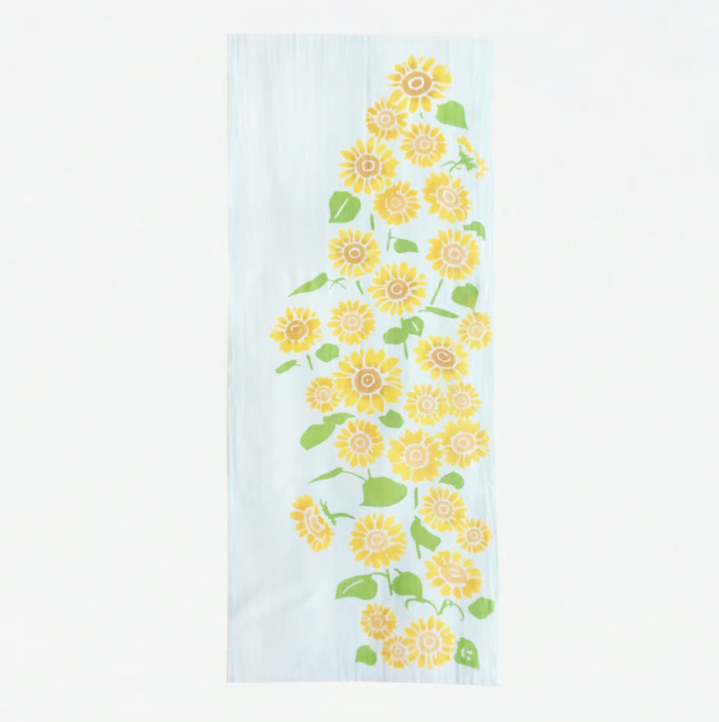 Nijiyura Chusen Tenugui Cloth - Himawari Field image 0