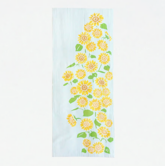 Nijiyura Chusen Tenugui Cloth - Himawari Field image 0