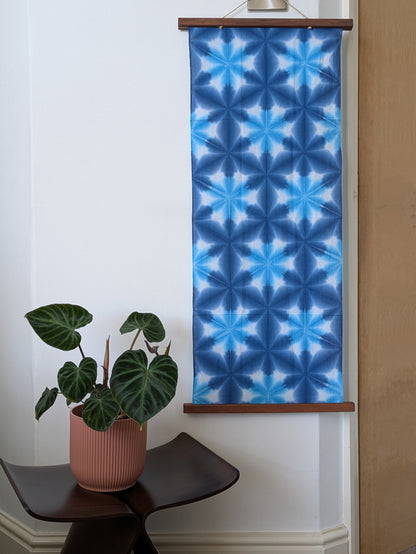 Tabata Shibori Tenugui Cloth - Sekka Light Blue