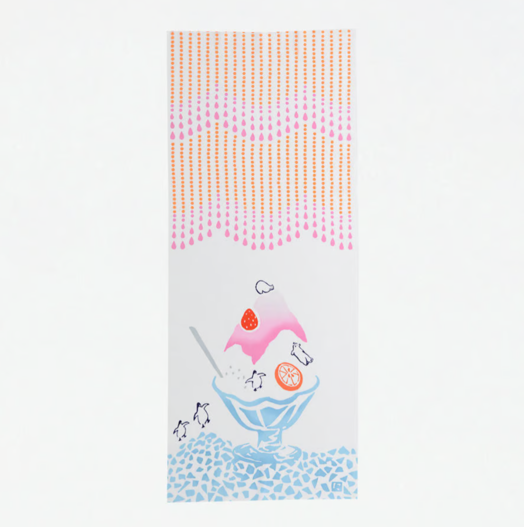 Nijiyura Chusen Tenugui Cloth - Kakigori image 