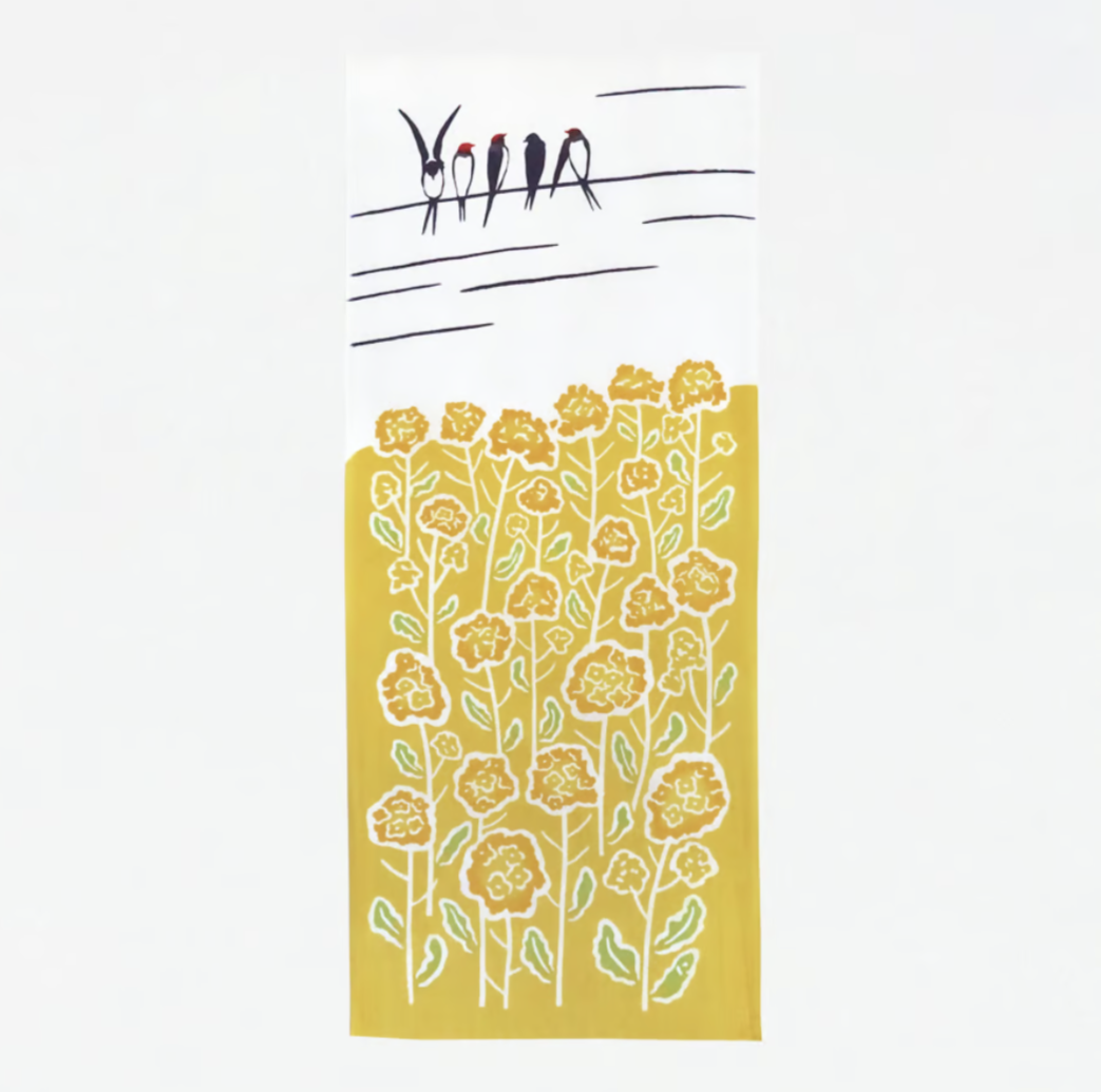 Nijiyura Chusen Tenugui Cloth - The Arrival of Spring 