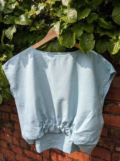 Linen Batwing Sleeve Shirt image 7