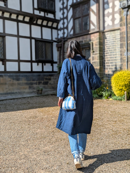 Gamaguchi Kiss-Lock Shoulder Bag - Light Blue image 3