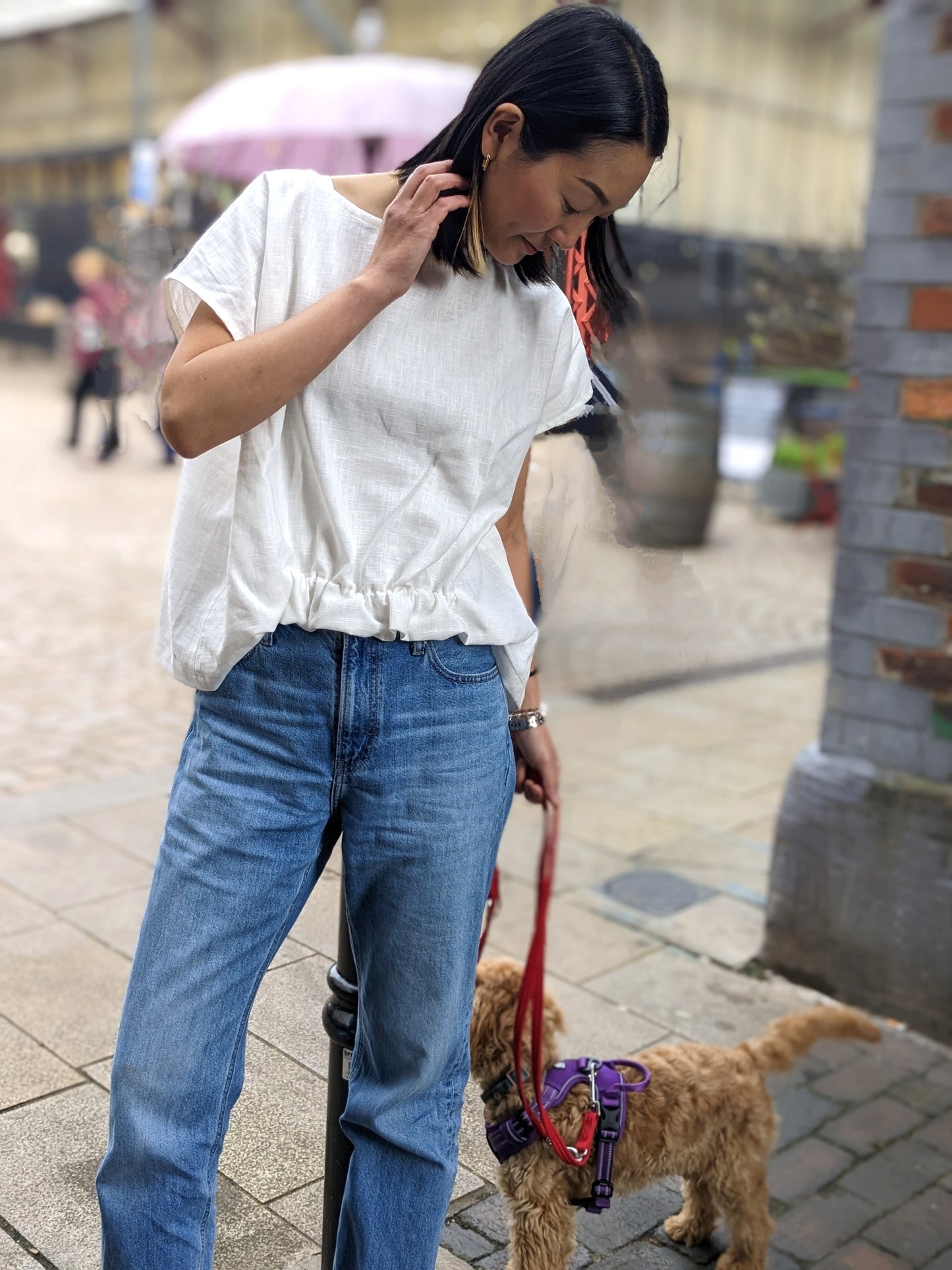 Linen Batwing Sleeve Shirt image 0