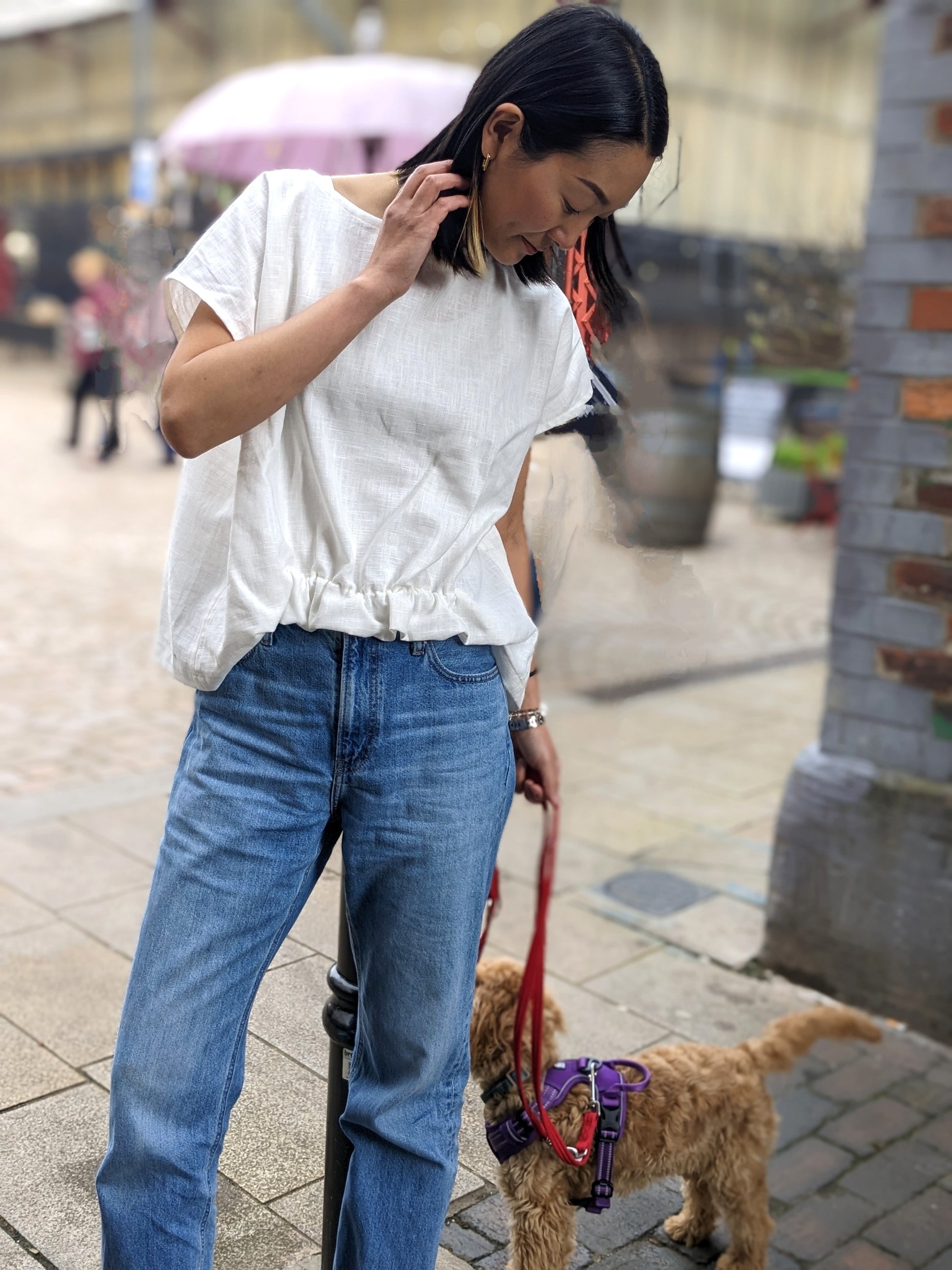 Linen Batwing Sleeve Shirt image 0