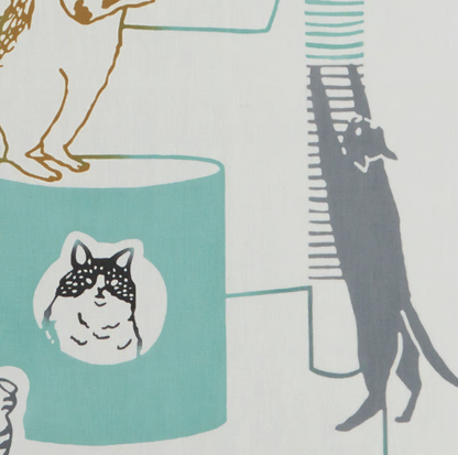 Nijiyura Chusen Tenugui Cloth - Cat Tower image 4