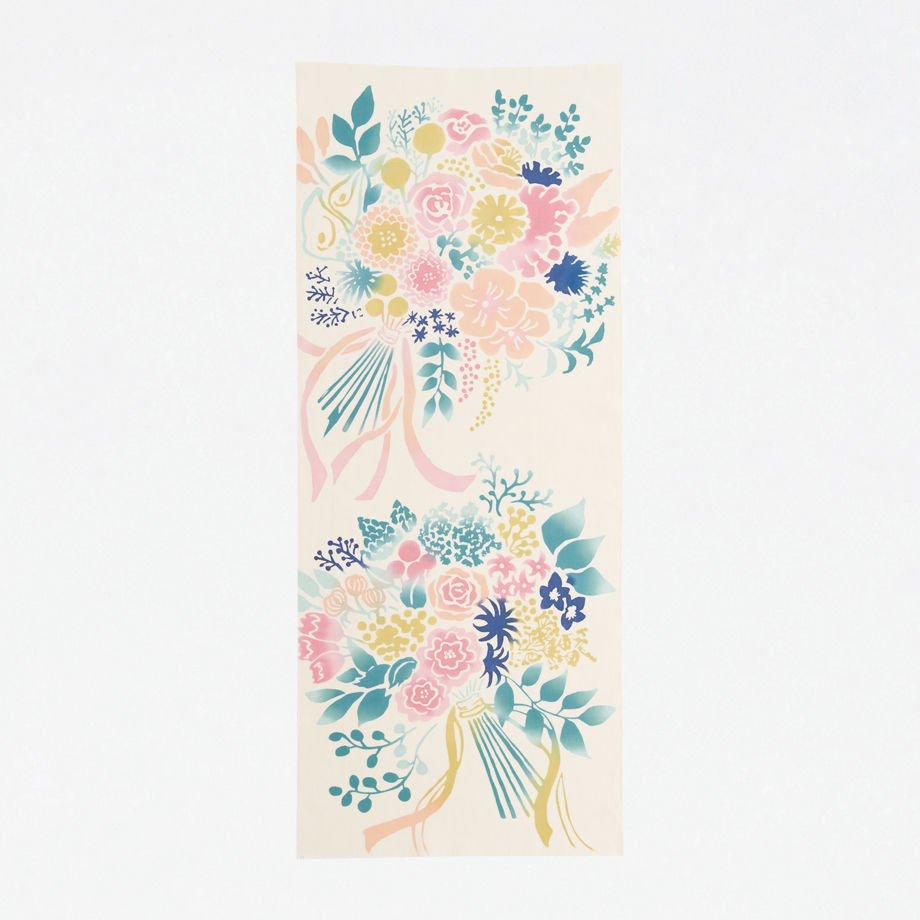 Nijiyura Chusen Tenugui Cloth - Bouquet image 0