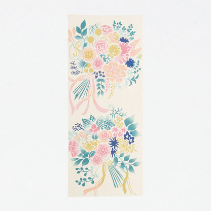 Nijiyura Chusen Tenugui Cloth - Bouquet image 0