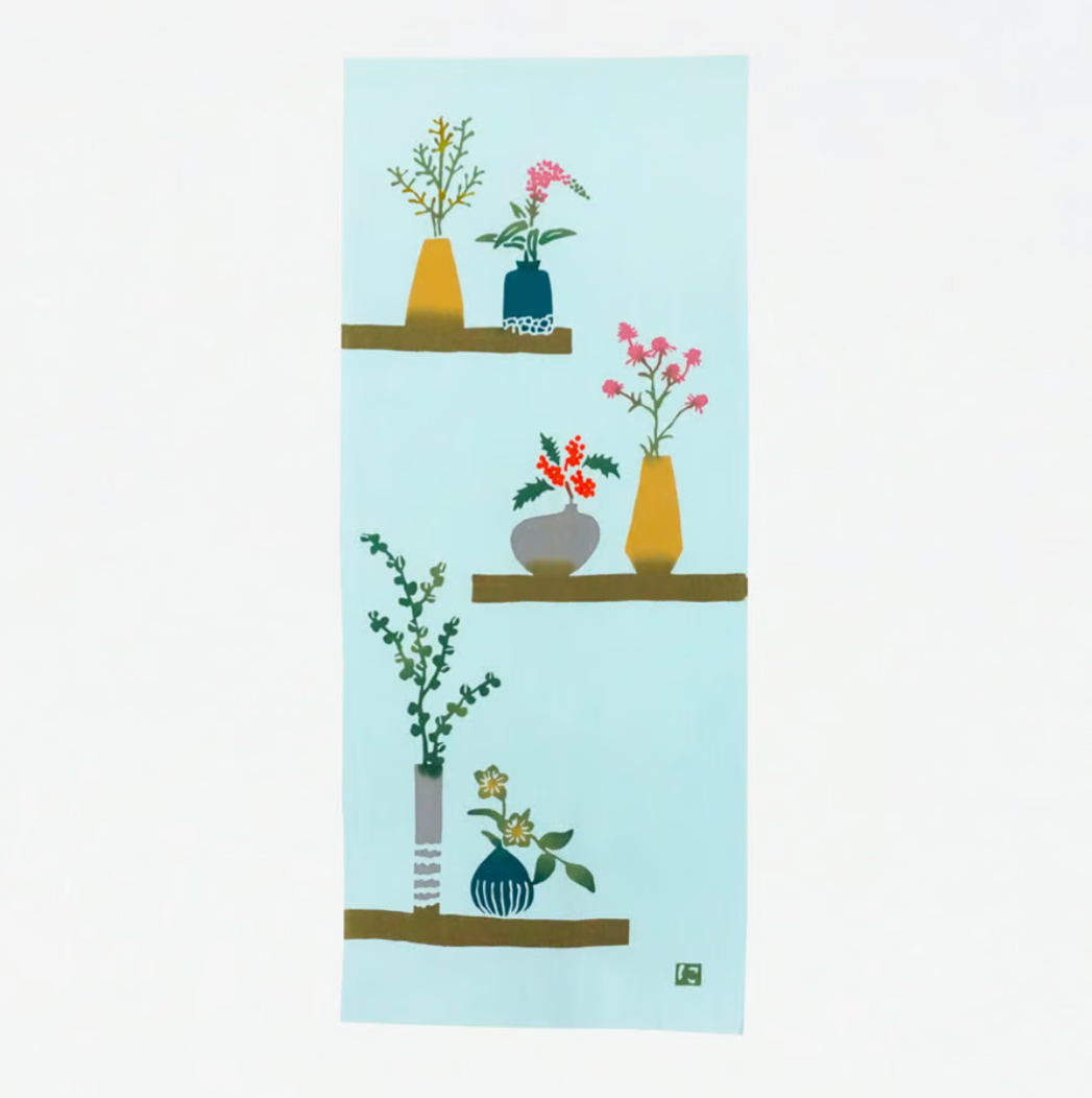 Nijiyura Chusen Tenugui Cloth - Bud Vases 